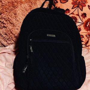 Iconic Black Vera Bradley Campus Backpack
